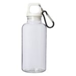 MP3360370 bidon de 400ml de plastico reciclado con mosqueton y certificacion rcs blanco plastico pet 4