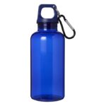 MP3360400 bidon de 400ml de plastico reciclado con mosqueton y certificacion rcs azul plastico pet r 3