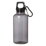 MP3360420 bidon de 400ml de plastico reciclado con mosqueton y certificacion rcs negro plastico pet 3