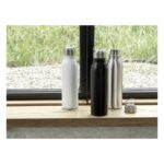 MP3360730 bidon de acero inoxidable con asa de metal de 700ml con certificacion rcs blanco recycled 2