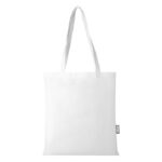 MP3361180 bolsa tote para congresos en non woven reciclado grs de 6l blanco poliester reciclado con 3