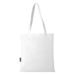 MP3361180 bolsa tote para congresos en non woven reciclado grs de 6l blanco poliester reciclado con 4