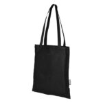 MP3361250 bolsa tote para congresos en non woven reciclado grs de 6l negro poliester reciclado con c 1