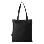 MP3361250 bolsa tote para congresos en non woven reciclado grs de 6l negro poliester reciclado con c 4