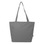 MP3361300 bolsa tote con cremallera de material reciclado grs de 20l gris 600d poliester reciclado 2