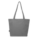 MP3361300 bolsa tote con cremallera de material reciclado grs de 20l gris 600d poliester reciclado 4