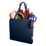 MP3362500 bolsa tote de material reciclado de 220gm azul algodon reciclado 220 gm2 5