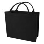 MP3362560 bolsa tote cuadrada de 500gm con material reciclado aware negro 70 algodon reciclado 30 po 1