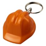 MP3363340 llavero de material reciclado con forma de casco protector naranja plastico hips reciclado 1