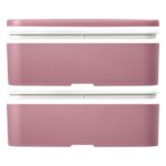MP3363700 fiambrera de doble capa rosa 75 plastico pp 25 bioplastico de caa de azucar 5