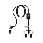 MP3411100 cable de carga 5 en 1 negro plastico pet reciclado plastico abs reciclado aluminio 3