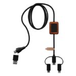 MP3411120 cable carplay 5 en 1 negro plastico pet reciclado madera 6