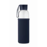 MP3412140 botella vidrio reciclado 500 ml azul marino vidrio 4