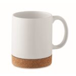 MP3412380 taza ceramica de corcho 280 ml blanco gres 1