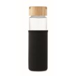 MP3412470 botella con tapa bambu 600 ml negro vidrio 7