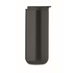 MP3412620 taza viaje doble pared 330ml negro acero inoxidable 8