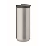 MP3412630 taza viaje doble pared 330ml plateado acero inoxidable 1