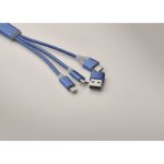 MP3413030 cable de carga 4 en 1 tipo c azul real plastico 2