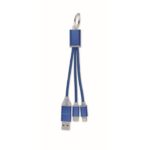 MP3413030 cable de carga 4 en 1 tipo c azul real plastico 8