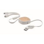 MP3413090 cable carga retractil multiusb blanco abs 1