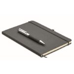 MP3414020 set cuadernos piel reciclada negro papel 1