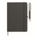 MP3414020 set cuadernos piel reciclada negro papel 6
