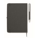 MP3414020 set cuadernos piel reciclada negro papel 7