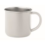 MP3414500 taza de acero inox reciclado blanco acero inoxidable 1