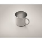 MP3414500 taza de acero inox reciclado blanco acero inoxidable 4