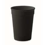 MP3415030 vaso de pp reciclado 250 ml negro polipopileno 1