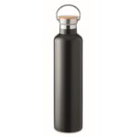 MP3415620 botella de doble pared 1l negro acero inoxidable 1