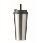 MP3416180 vaso de doble pared de 500 ml plateado acero inoxidable 8