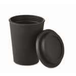 MP3416330 vaso de doble pared pp 300 ml negro polipopileno 2