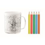 MP3416370 taza para colorear 280 ml blanco poliestireno 2