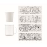 MP3416370 taza para colorear 280 ml blanco poliestireno 4