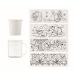 MP3416370 taza para colorear 280 ml blanco poliestireno 5