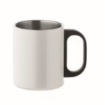 MP3416500 taza doble pared 300 ml blanco acero inoxidable 1