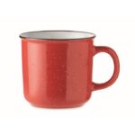 MP3416580 taza ceramica vintage 400 ml rojo gres 1