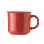 MP3416580 taza ceramica vintage 400 ml rojo gres 3