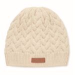 MP3417470 gorro de punto en rpet beige poliester 1