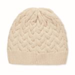 MP3417470 gorro de punto en rpet beige poliester 2