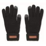 MP3417610 guantes tactiles de rpet negro rpet 1