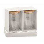 MP3419040 juego 2 vasos 350 ml en caja transparente vidrio 3