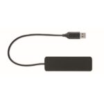 MP3420420 hub usb c de 4 puertos negro abs 4