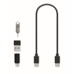 MP3420480 kit con cable 3 en 1 y soporte negro abs 3