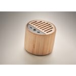 MP3420500 altavoz redondo de bambu natural bambu 2