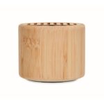 MP3420500 altavoz redondo de bambu natural bambu 3