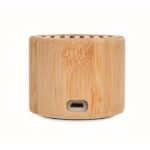 MP3420500 altavoz redondo de bambu natural bambu 4