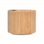 MP3420500 altavoz redondo de bambu natural bambu 5