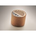 MP3420510 altavoz redondo de corcho beige bambu 2